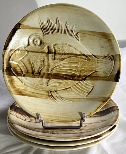 Assiettes poisson vintage - assiettes,