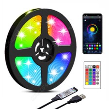 Tira de luces LED de 5V RGB 5050 SMD Juego de cintas de cinta flexible de 5 m