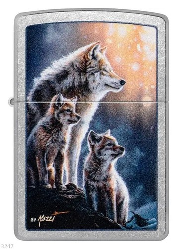Zippo wolf family by mazzi - ★,