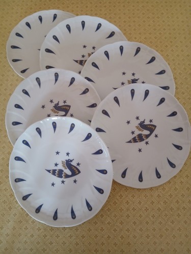 Assiettes porcelaine de - 6, en