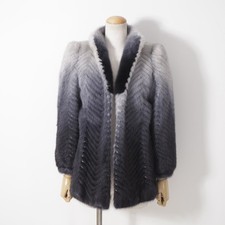 Veste manteau en fourrure de