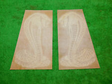 1976-1978 Ford Mustang Cobra II Fastback NOS WHITE L+R COBRA SNAKE FENDER DECALS
