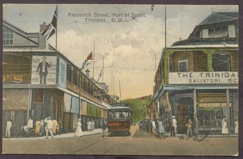 Trinidad postcard port - b.w.i.,