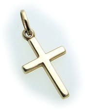 Neuf Pendentif Croix Or 585 or