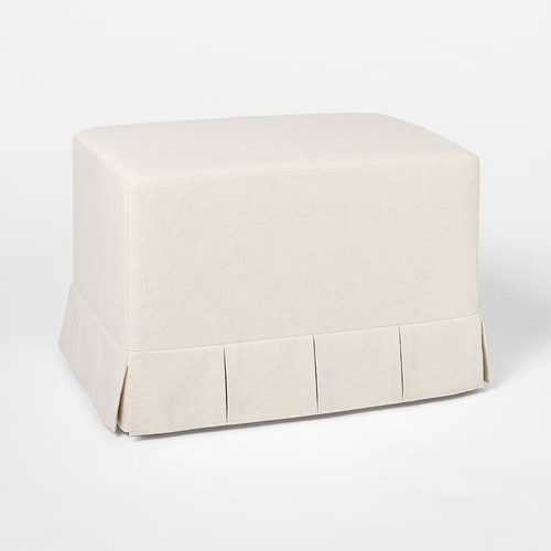 Box pleat upholstered - box, ottoman
