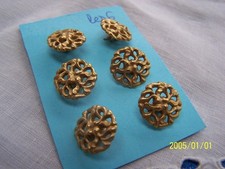 Lot de 6 boutons anciens