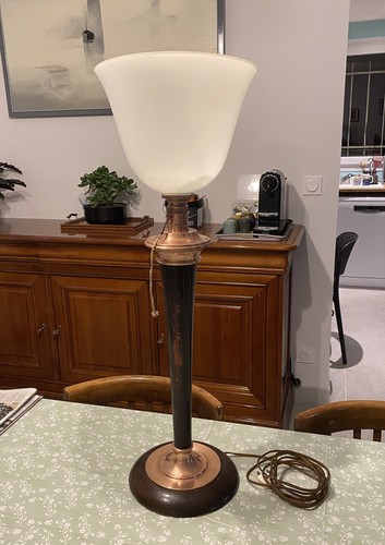 Superbe lampe mazda bois