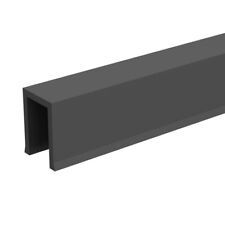 Profil de guidage en U en PVC pour porte entre-cloison 25 mm - 12 x 17 mm - 1,1