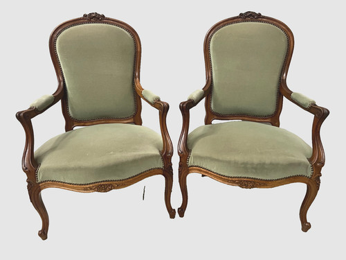 Paire fauteuils style - paire, de