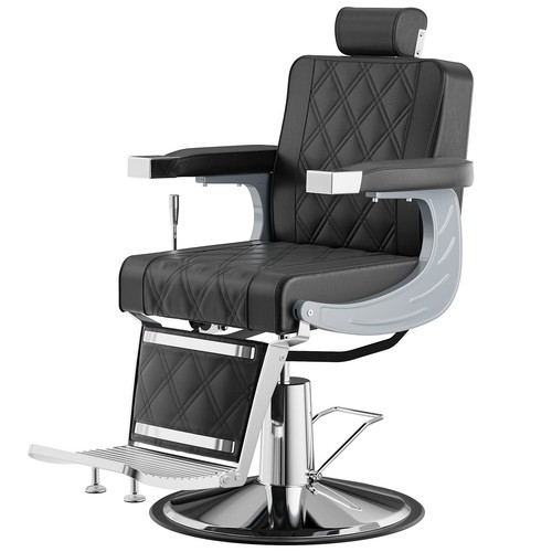 Vintage reclining barber chair - vintage,
