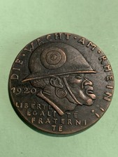 1920 Germany Karl Goetz Medal Rape Black Solders Rhine
