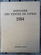 ANNUAIRE DES VENTES DE LIVRES 1984 -