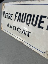 plaque émaillée  ancienne
