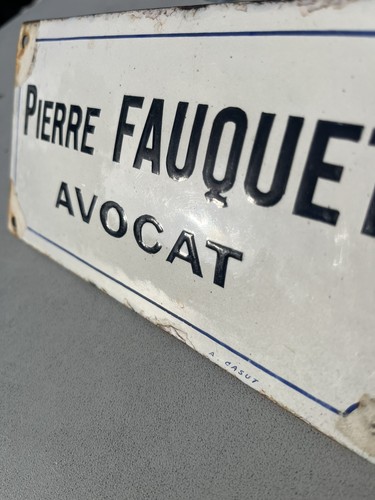 Plaque émaillée ancienne - émaillée,