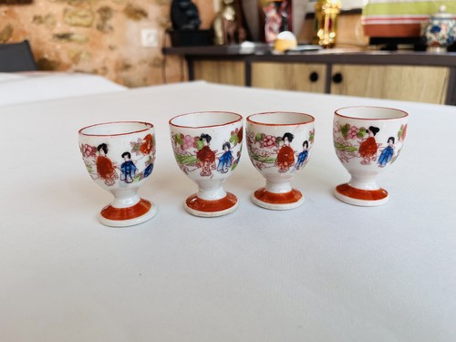 Lot anciens coquetiers en - 4,