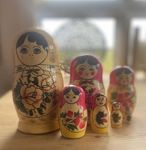 Matriochka vintage wooden - matriochka,