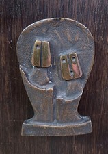 Hubert Minnebo sculpture en bronze 1/7  sur socle de bois