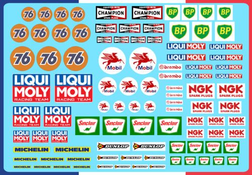 Decals scalextric 10 - decals,