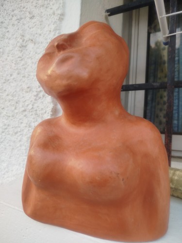 Statue terre cuite - en,