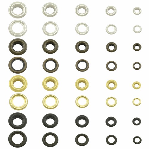 Oeillets métalliques avec