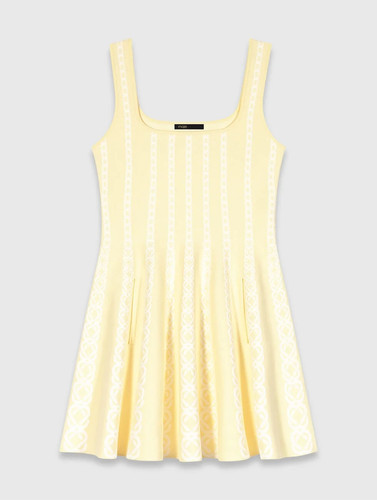 Robe maje patineuse jacquard - robe,