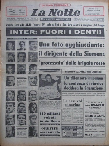 Inter standard liege - liege, 1972