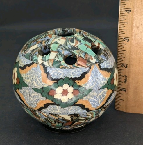 Mosaic art pottery - art, fleur