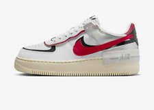 NIKE AIR FORCE 1 SHADOW Women's Shoes NEW Af1 White-Gym Red-Black FN6335-100