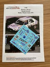 DECALS 1/43 SKODA FAVORIT