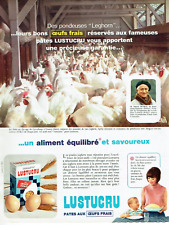Advertising 0423 1965 Lustucru laying hens Leghorn M.Petrus