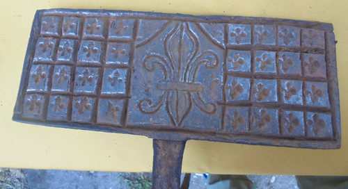 Ancien gaufrier mariage - gaufrier, de