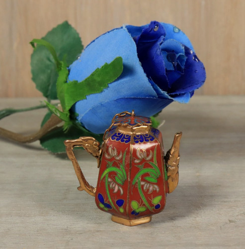 Théière ancien cloisonné - théière,
