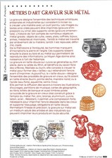 2020 Document officiel Timbre N°5454 Métiers d'Art, Graveur sur Métal
