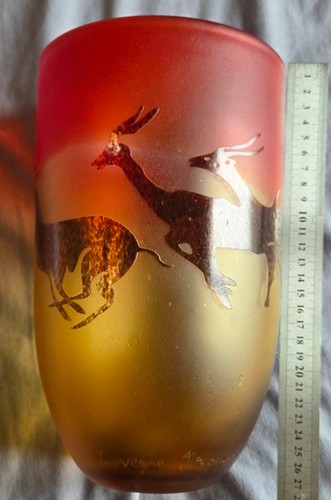 Vase verre dégagé à - en,