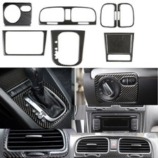 For VW Golf 6 MK6 GTI Carbon Fiber Interior Accessories Whole Kit Cover 08-12
