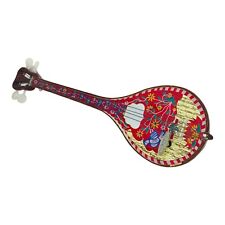 Rare Beautiful Vintage GREEK BOUZOUKI Mandolin Music Box 11"