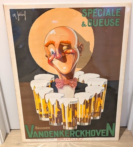 Ancienne affiche publicitaire - affiche,