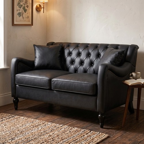 Classic upholstered loveseat - classic,