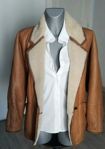 Veste vintage 80s peau - vintage,