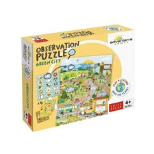 Jeux éducatifs - GEOMAG - Observation Puzzle Green City - Puzzle écologique - Dé