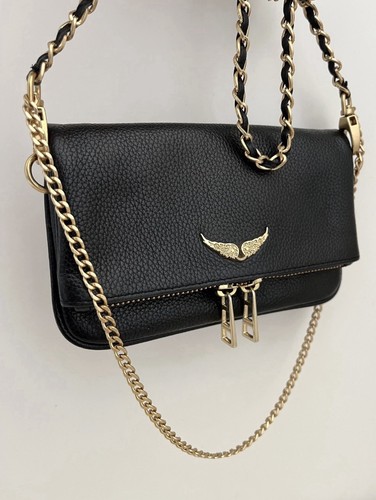 Pochette rabat cuir - en,