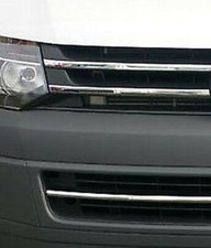 Chrome Supérieur / Inférieur Grille Bord Housses Pour Volkswagen t5 transporter