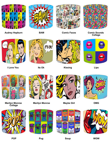 Abat jour pop art comic - abat-jour,