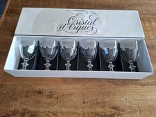 6 verres a vin rouge cristal d