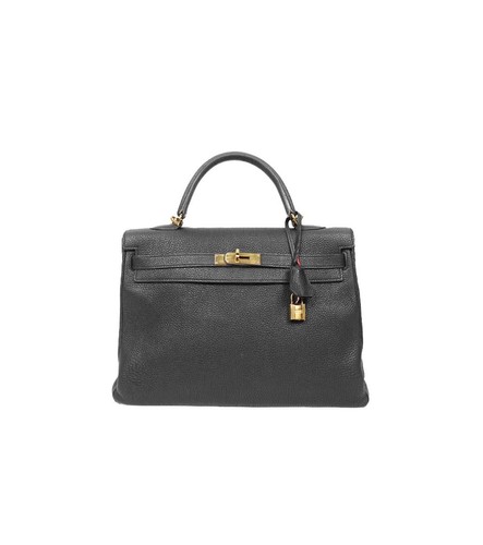 Hermes black kelly bag square - hermes,