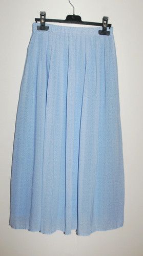 Jupe longue bleu imprimé