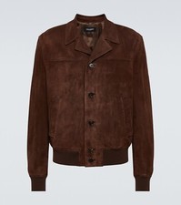 Veste en cuir marron homme pur