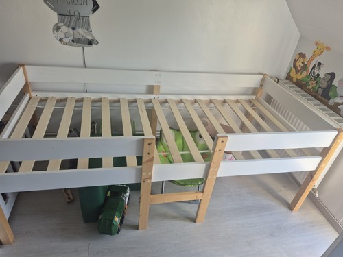 Lit mezzanine enfant bois