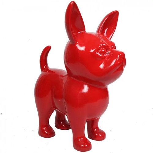 Statue chihuahua rouge - chihuahua, en