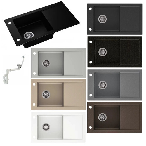 Evier cuisine 76x43 cm - de,
